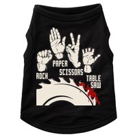 Rock Paper Scissors Table Saw Funny Woodworking Carpenter Doggie Tank