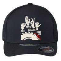 Rock Paper Scissors Table Saw Funny Woodworking Carpenter Flexfit Unipanel Trucker Cap