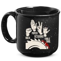 Rock Paper Scissors Table Saw Funny Woodworking Carpenter 15oz Campfire Ceramic Mug