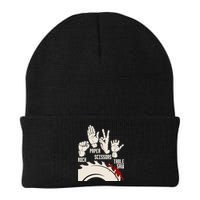 Rock Paper Scissors Table Saw Funny Woodworking Carpenter Beanie