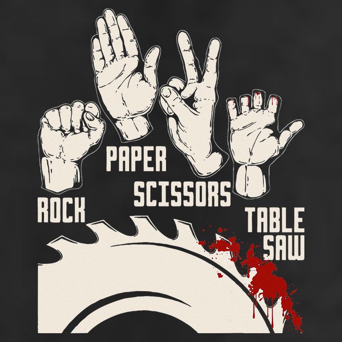 Rock Paper Scissors Table Saw Funny Woodworking Carpenter Microfiber Hand Towel
