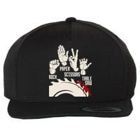 Rock Paper Scissors Table Saw Funny Woodworking Carpenter Wool Snapback Cap