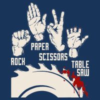 Rock Paper Scissors Table Saw Funny Woodworking Carpenter Infant Baby Jersey Bodysuit