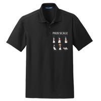 Retro Pain Scale Snowman Trauma Nurse Christmas Nursing Dry Zone Grid Polo