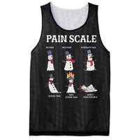 Retro Pain Scale Snowman Trauma Nurse Christmas Nursing Mesh Reversible Basketball Jersey Tank