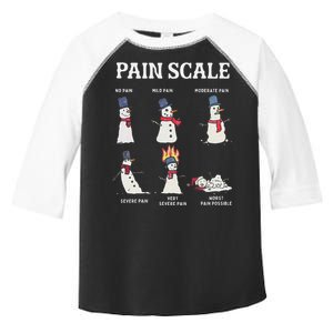 Retro Pain Scale Snowman Trauma Nurse Christmas Nursing Toddler Fine Jersey T-Shirt