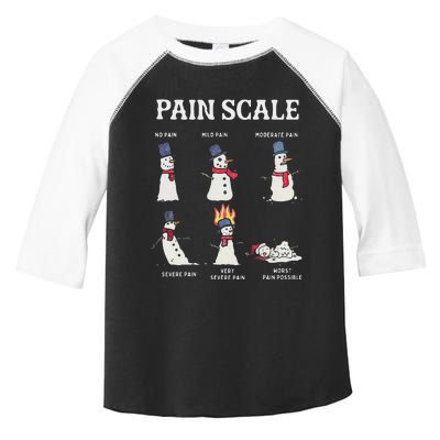 Retro Pain Scale Snowman Trauma Nurse Christmas Nursing Toddler Fine Jersey T-Shirt