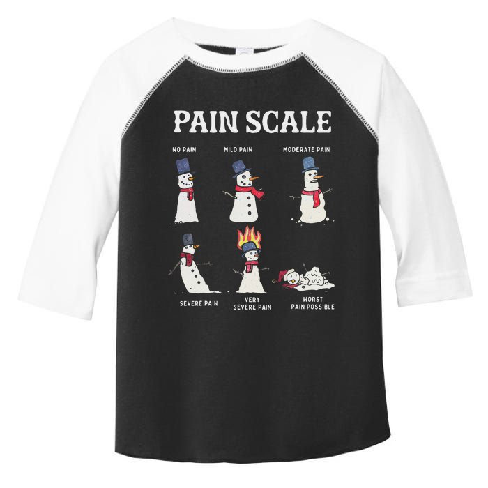 Retro Pain Scale Snowman Trauma Nurse Christmas Nursing Toddler Fine Jersey T-Shirt