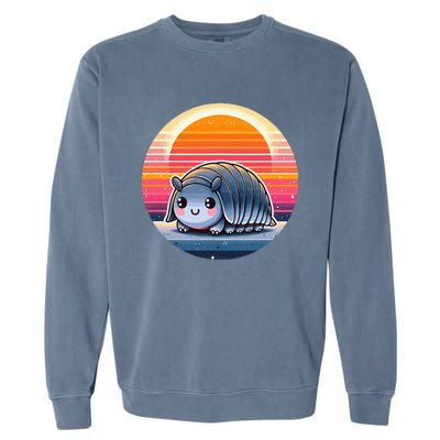 Roly Poly Sunset Pill Bug Kawaii Rollie Pollie Garment-Dyed Sweatshirt