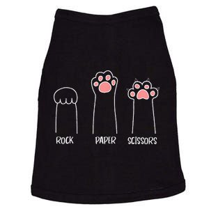 Rock Paper Scissors Hand Game Cute Pink Paw Funny Cat Doggie Tank