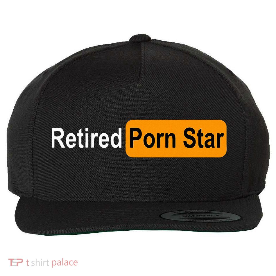 Retired Porn Star Funny Gag Design Wool Snapback Cap