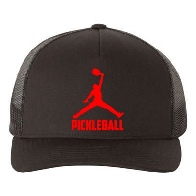 Red Pickleball Sports Logo Yupoong Adult 5-Panel Trucker Hat