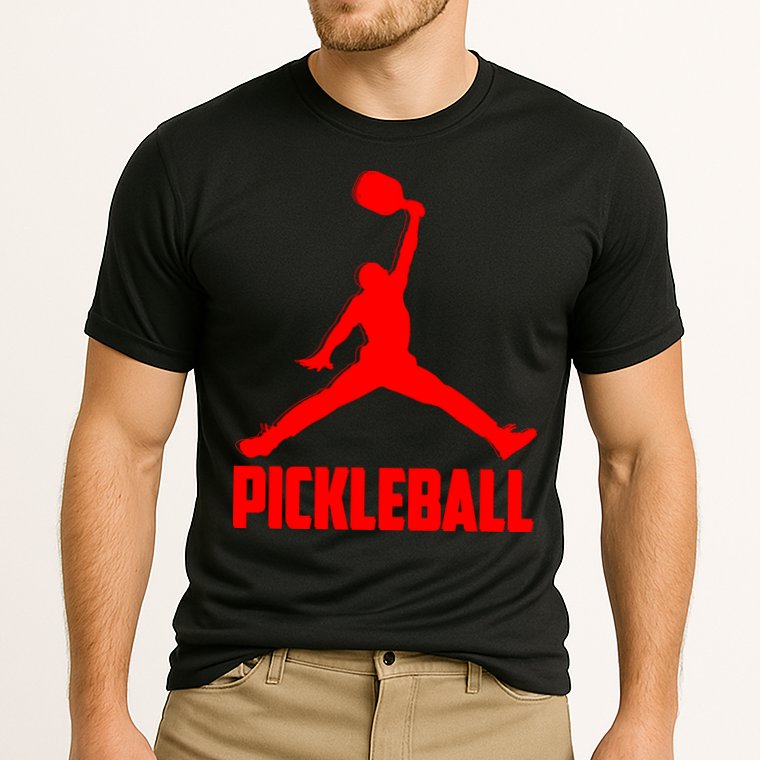 Red Pickleball Sports Logo Cooling Performance Crew T-Shirt