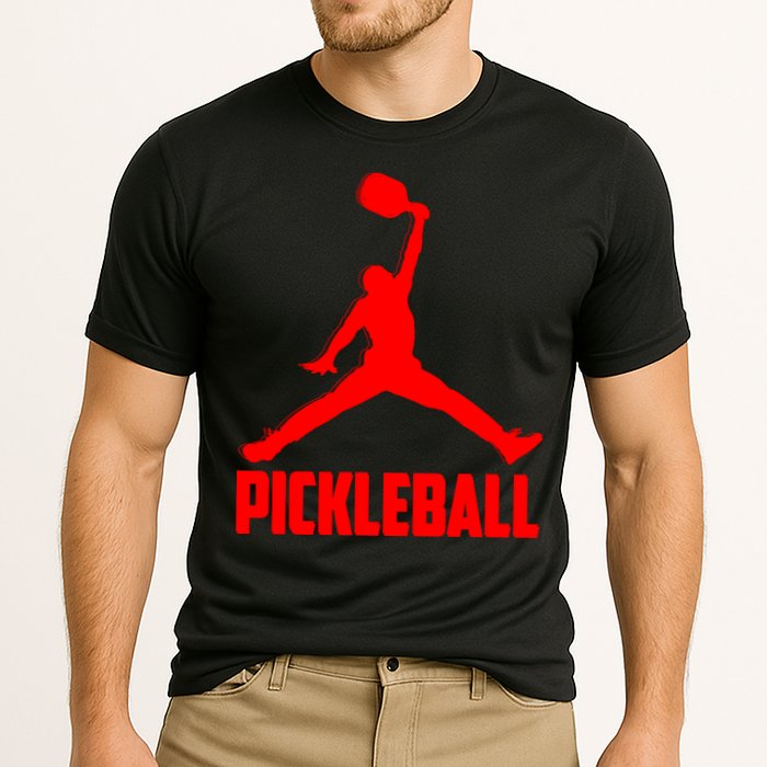 Red Pickleball Sports Logo Cooling Performance Crew T-Shirt