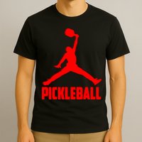 Red Pickleball Sports Logo T-Shirt