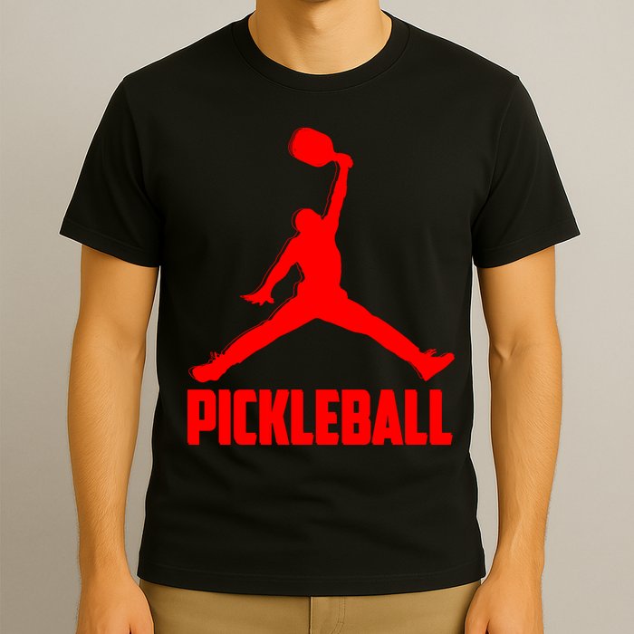 Red Pickleball Sports Logo T-Shirt