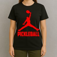 Red Pickleball Sports Logo T-Shirt