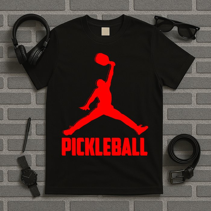 Red Pickleball Sports Logo T-Shirt
