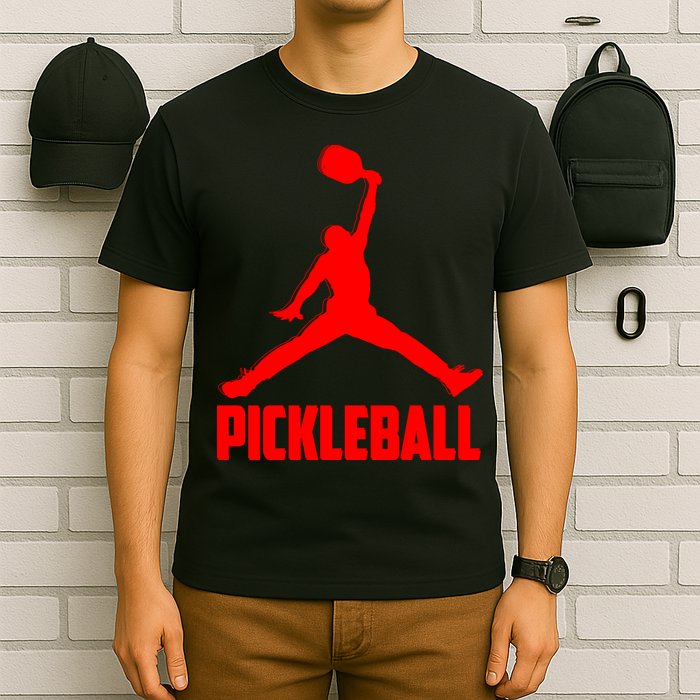 Red Pickleball Sports Logo T-Shirt