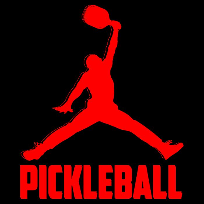 Red Pickleball Sports Logo T-Shirt