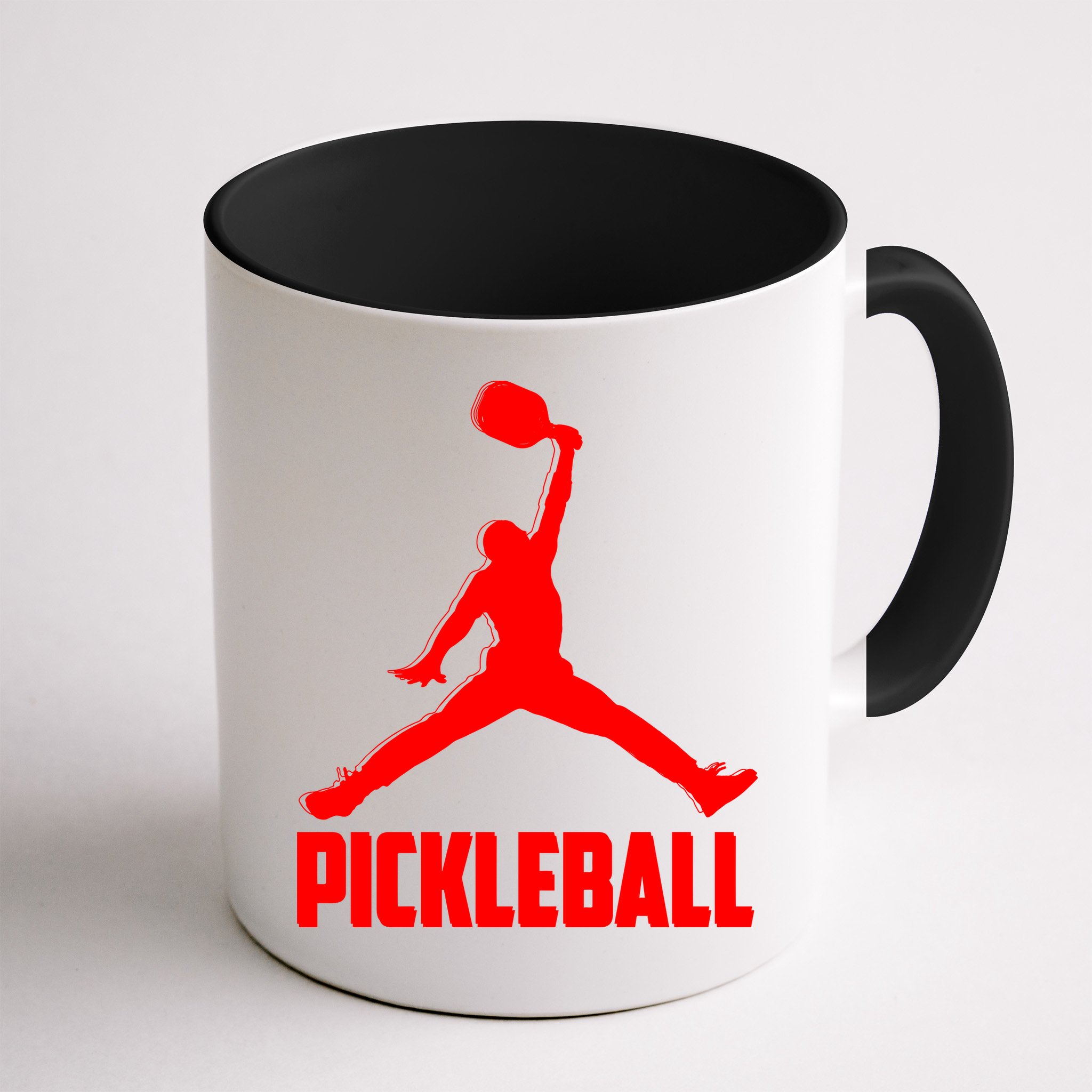 Red Pickleball Sports Logo Mug