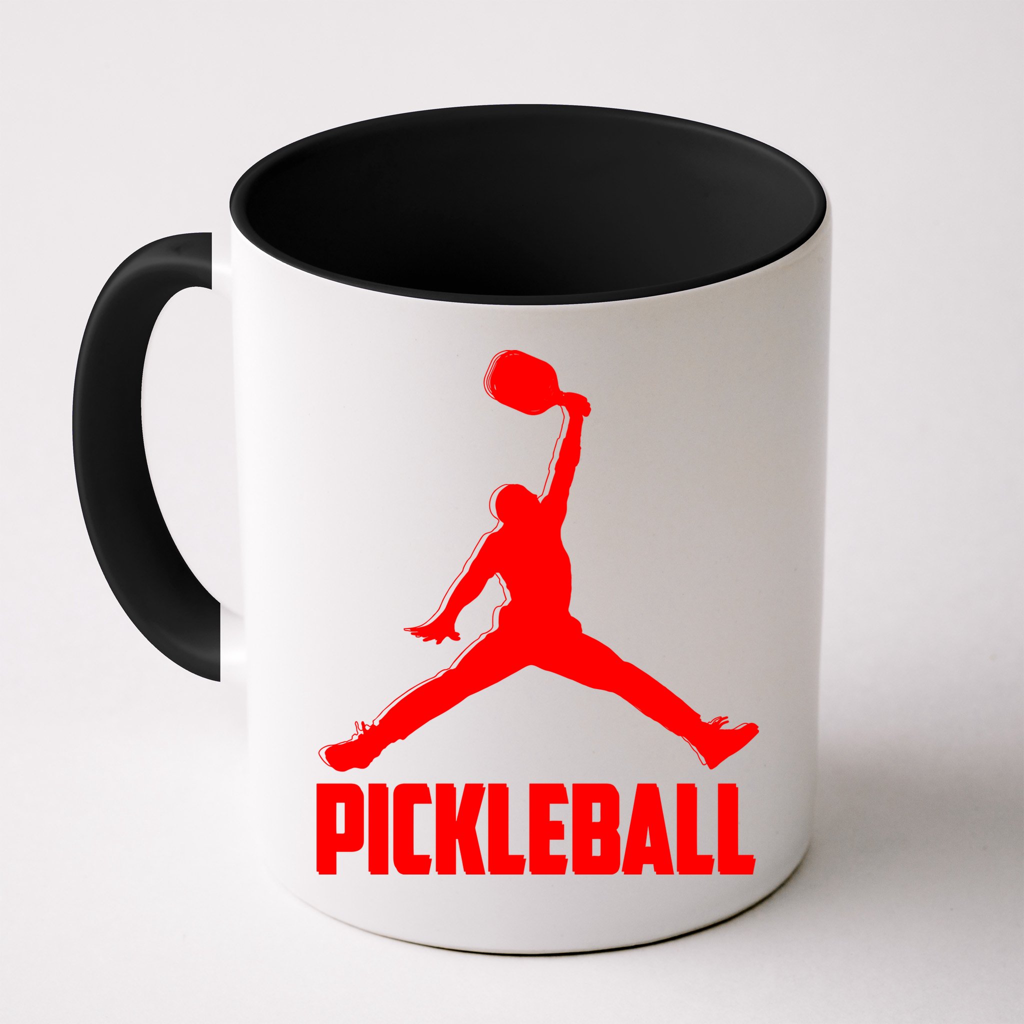 Red Pickleball Sports Logo Mug