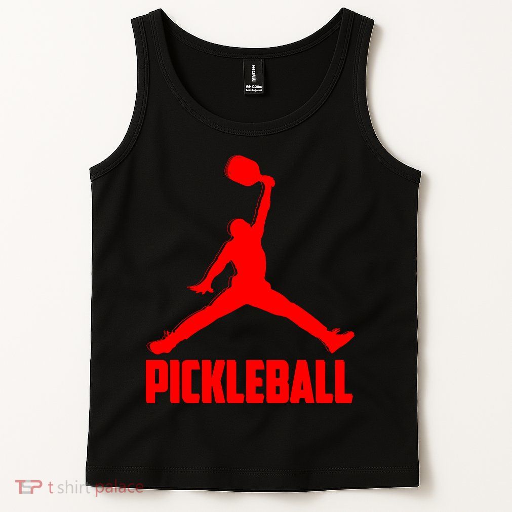 Red Pickleball Sports Logo Tank Top
