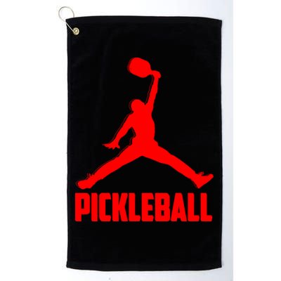 Red Pickleball Sports Logo Golf Towel
