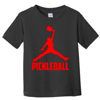 Red Pickleball Sports Logo Toddler T-Shirt