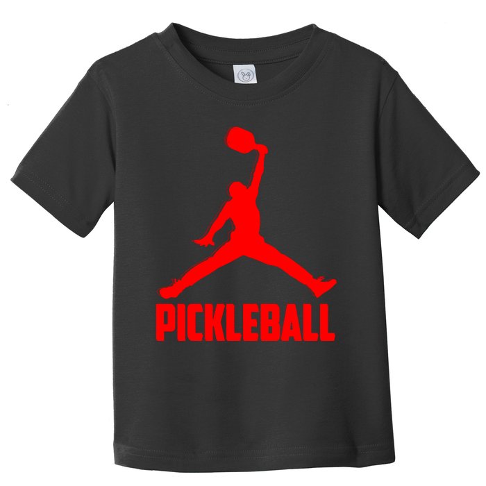 Red Pickleball Sports Logo Toddler T-Shirt