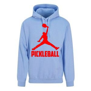 Red Pickleball Sports Logo Unisex Surf Hoodie