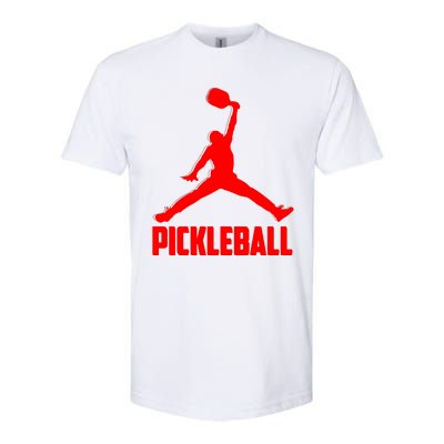 Red Pickleball Sports Logo Softstyle® CVC T-Shirt