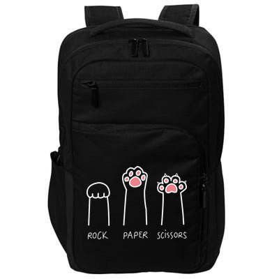 Rock Paper Scissors Cat Paws Impact Tech Backpack