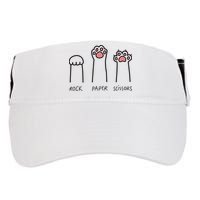 Rock Paper Scissors Cat Paws Adult Drive Performance Visor