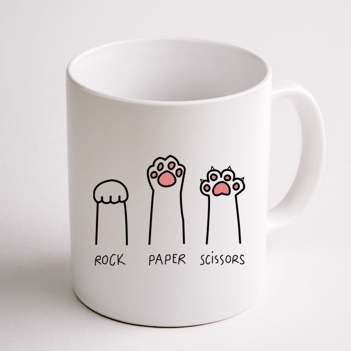 Rock Paper Scissors Cat Paws Mug