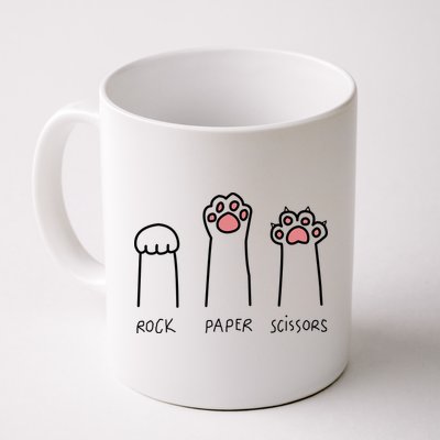 Rock Paper Scissors Cat Paws Mug