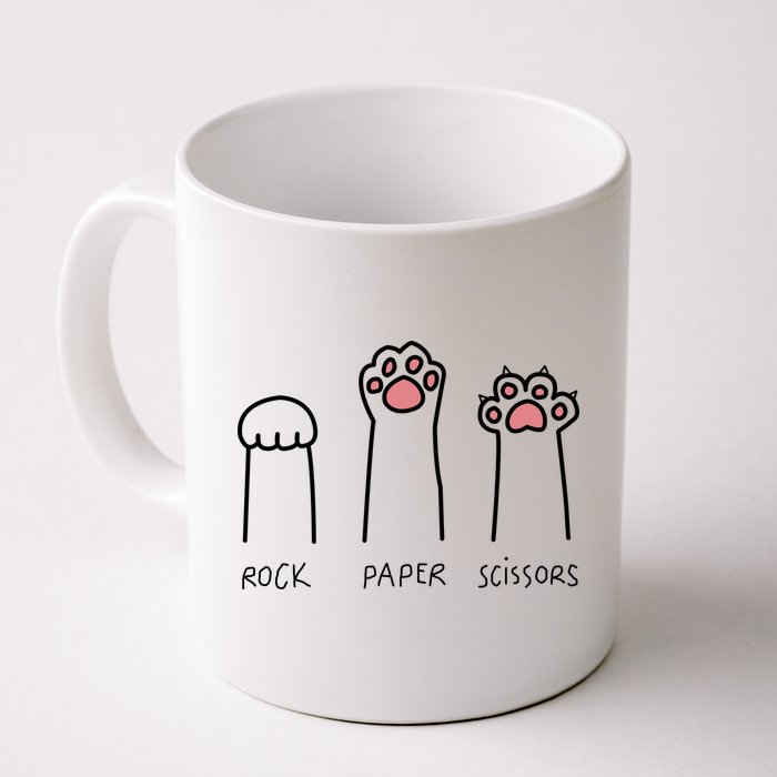 Rock Paper Scissors Cat Paws Mug