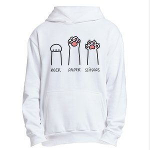 Rock Paper Scissors Cat Paws Urban Pullover Hoodie