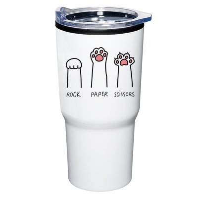 Rock Paper Scissors Cat Paws Tumbler