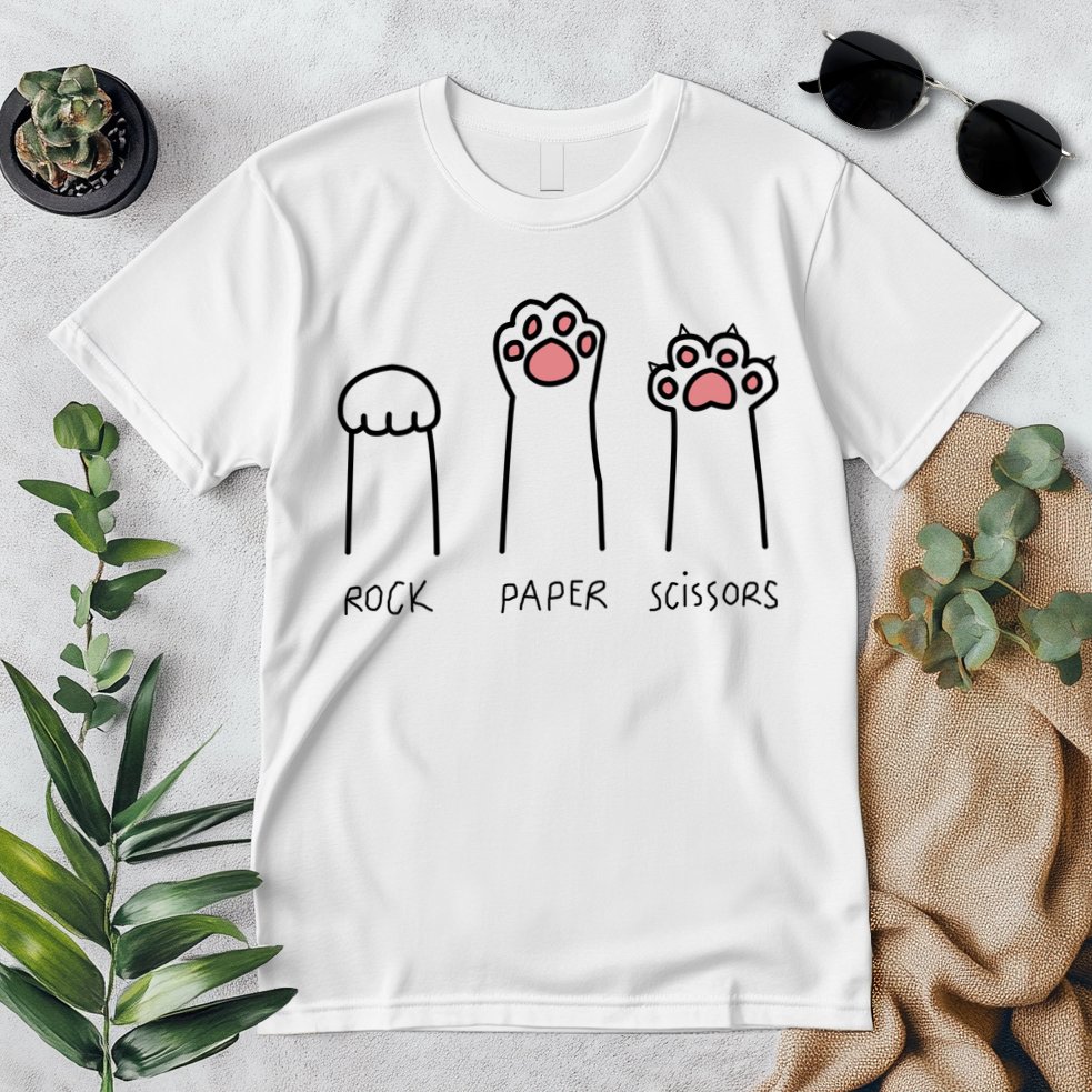 Rock Paper Scissors Cat Paws Premium T-Shirt