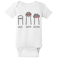 Rock Paper Scissors Cat Paws Baby Bodysuit
