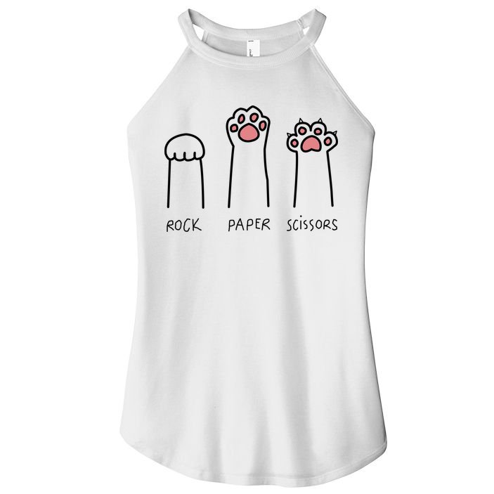 Rock Paper Scissors Cat Paws Women's Perfect Tri Rocker Tank