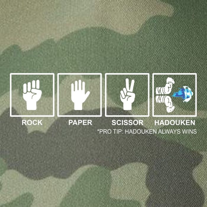 Rock Paper Scissor Hadouken Always Wins Legacy Tie Dye Trucker Hat