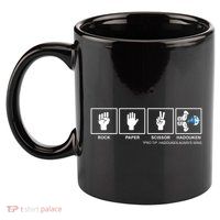 Rock Paper Scissor Hadouken Always Wins 11oz C Handle Ceramic Mug