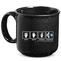 Rock Paper Scissor Hadouken Always Wins 15oz Campfire Ceramic Mug