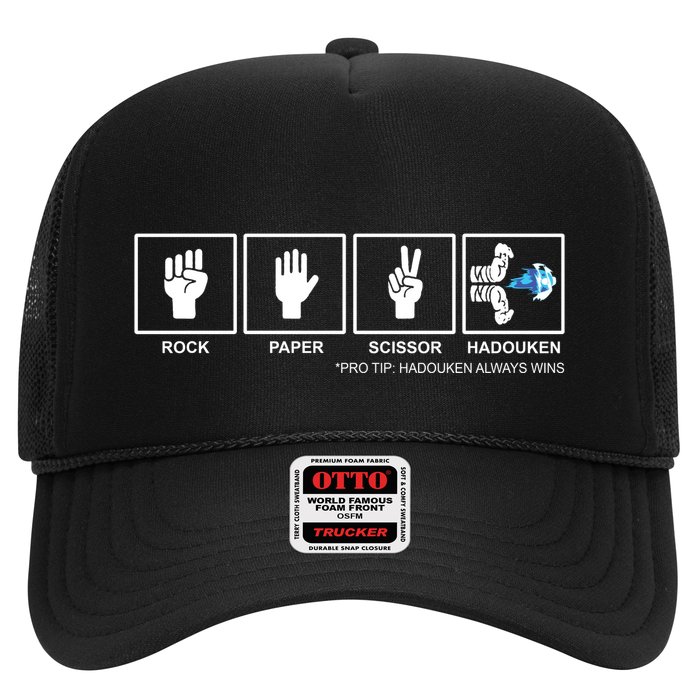 Rock Paper Scissor Hadouken Always Wins Hat