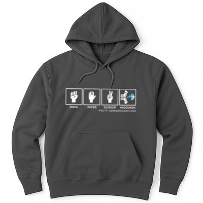 Rock Paper Scissor Hadouken Always Wins Hoodie