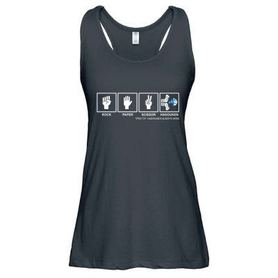 Rock Paper Scissor Hadouken Always Wins Ladies Essential Flowy Tank