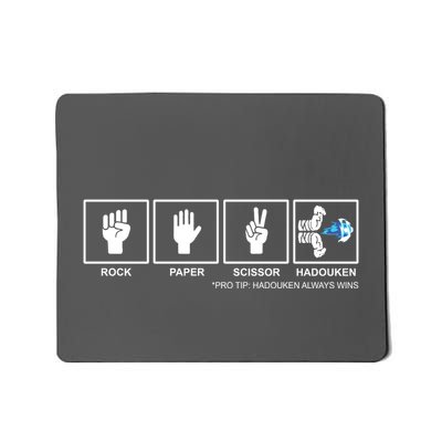 Rock Paper Scissor Hadouken Always Wins Mousepad