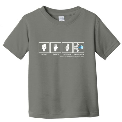 Rock Paper Scissor Hadouken Always Wins Toddler T-Shirt
